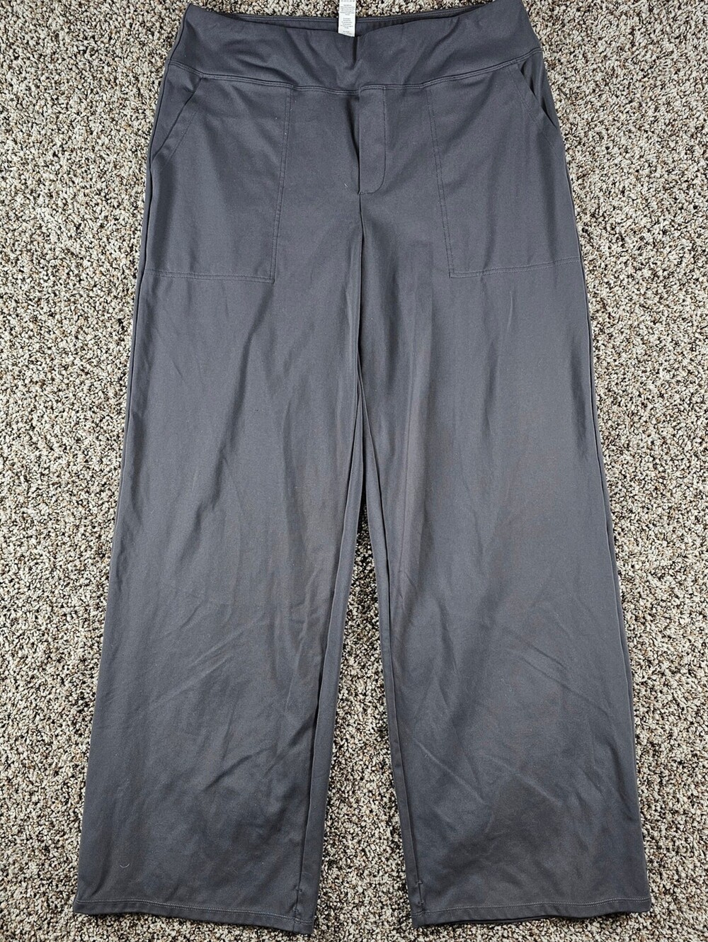 G4Free Womens Sz 2XL (20/22) Wide Leg Pull On Athletic Pants Gray